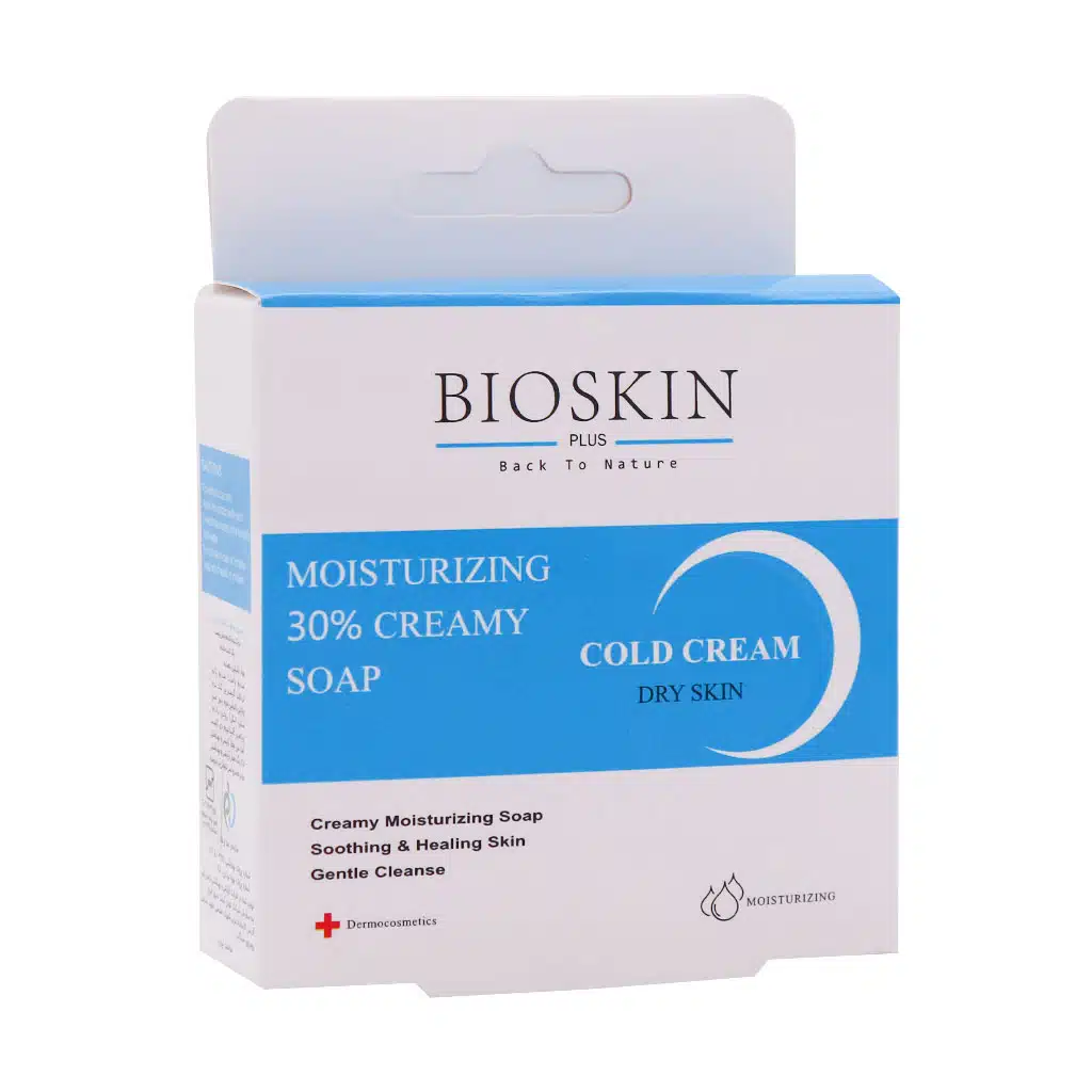 Bio-Skin-Moisturizing-Creamy-Soap-100-1 صابون مرطوب کننده کرم دار بایو اسکین پلاس مناسب پوست خشک - تصویر 1